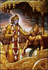 Krishna and Arjun in Mahabharata