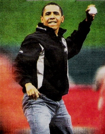 Barack Obama Baseball 2009