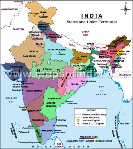 Map of India Map of India